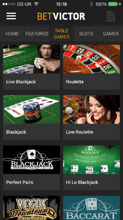 Play Blackjack & Roulette on the BetVictor Casino App