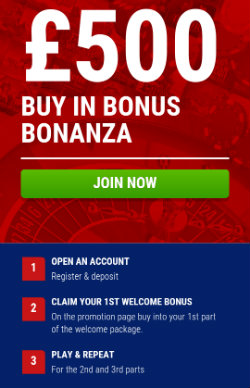 get casino bonuses and casino rewards at Boylesports mobile casino