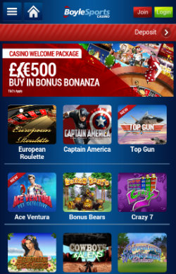 Boylesports Mobile casino