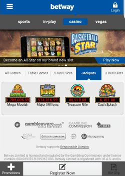 BetWay Casino Android App | CompareFreeCasino