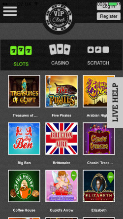 Play video slots online with the VIP Club Casino iOS App