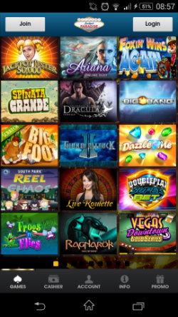 Play progressive jackpots at Jackpot Paradise Mobile Casino