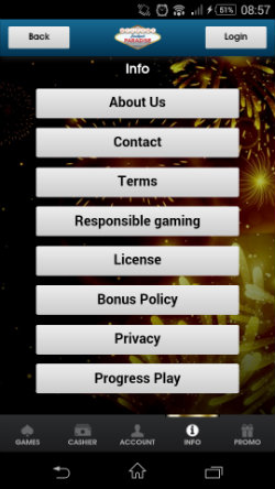 Get casino bonuses & casino rewards at Jackpot Paradise Mobile Casino