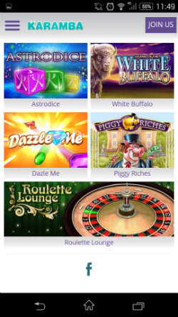 Play scratch cards at Karamba Mobile Casino