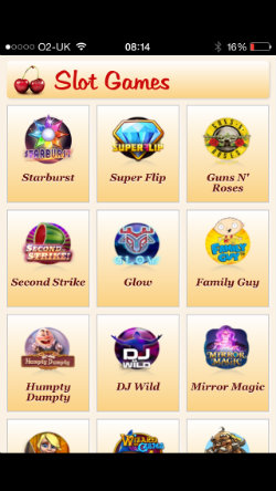 Play mobile slots on the Maria Casino App