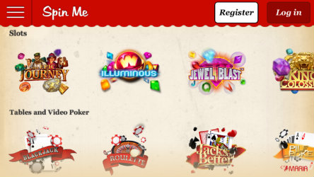 Play casino games on the Maria Casino Spin Me app