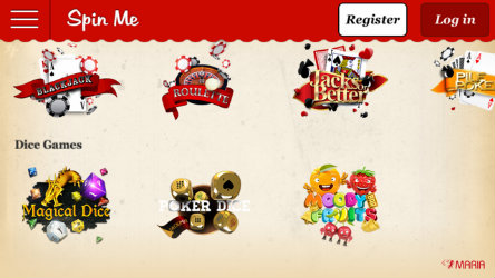 Play Roulette & Blackjack on the Maria Casino Spin Me app