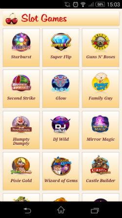 Play mobile slots at Maria Mobile Casino