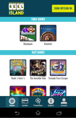 Play mobile Roulette & Blackjack at Reel Island Mobile Casino