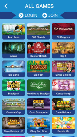 Play mobile slots on the Sapphire Rooms Casino App