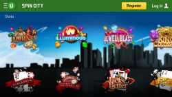 Spin City Casino App | Get up to 10 Free Tokens on a first depsoit