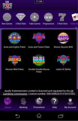 UK Casino Club Mobile