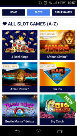 Play exclusive mobile slots at Bell Fruit Mobile Casino