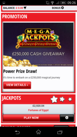 Casino promotions at at Daily Star Games Mobile Casino