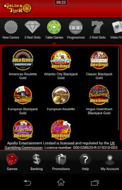 Play Roulette & Blackjack at Golden Tiger Casino Mobile