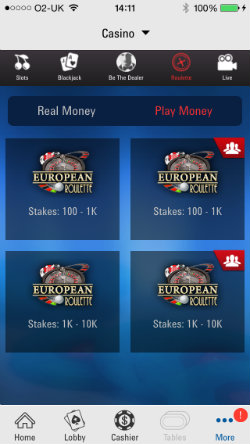 Play Roulette on the PokerStars Casino App