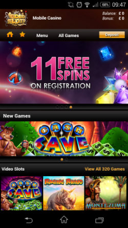 Get free spins at Video Slots Mobile Casino