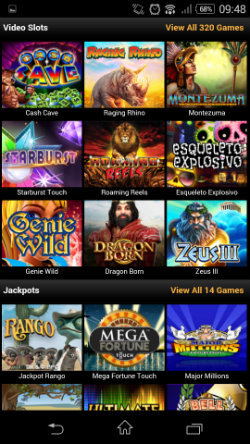 Play mobile slots & progressive jackpots at Video Slots Mobile Casino