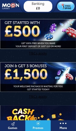 Moon Games Casino App | Play progressive jackpots and scratchcards