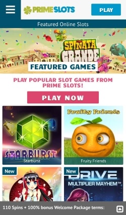 Prime Slots Mobile App | Get up to 110 free spins