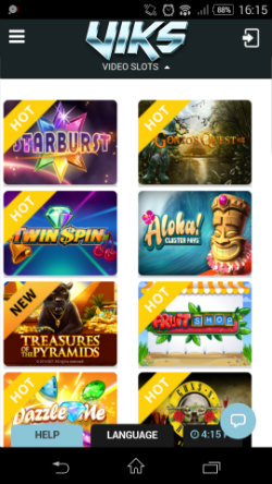 Play mobile slots at VIKS Mobile Casino