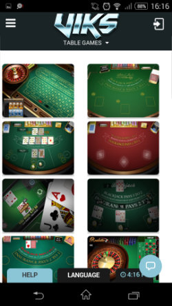 Play Roulette & Blackjack at VIKS Mobile Casino