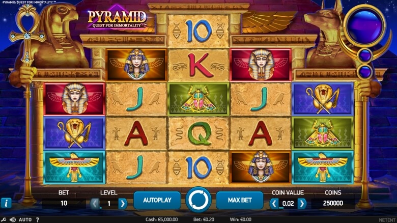 Pyramid: Quest for Immortality Video Slot