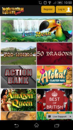 Northern Lights Casino Mobile - Mobile Slots