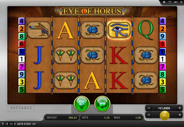 The Eye of Horus Online Slot