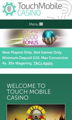 Touch Mobile Casino | Get a free £5 casino bonus