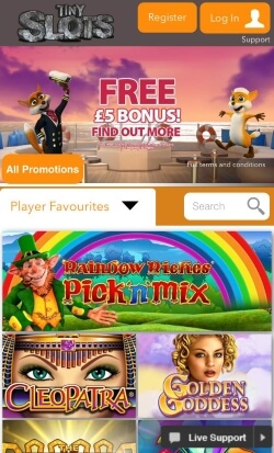 Tiny Slots Mobile Casino