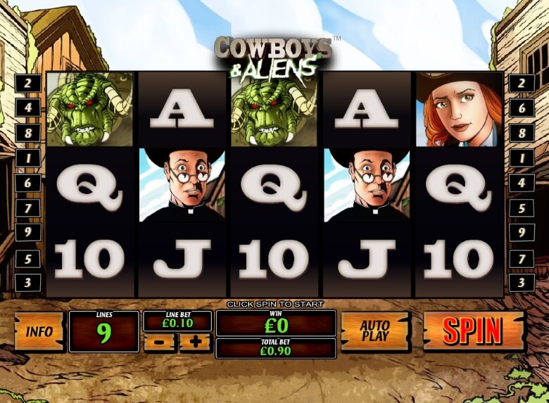 Cowboys & Aliens by Playtech