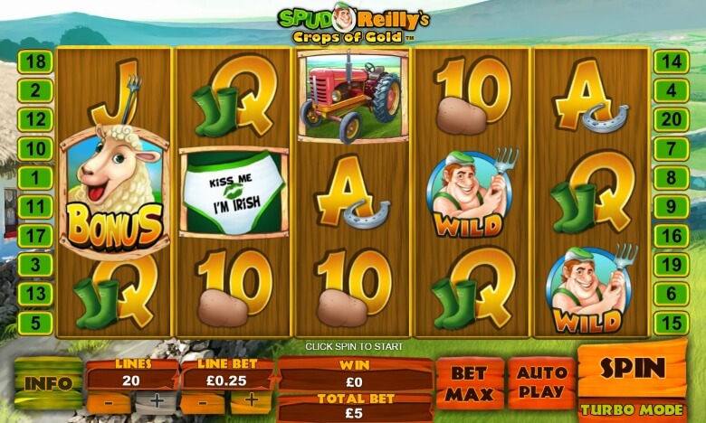 Playtech Releases Spud O Reilly Slot Machine