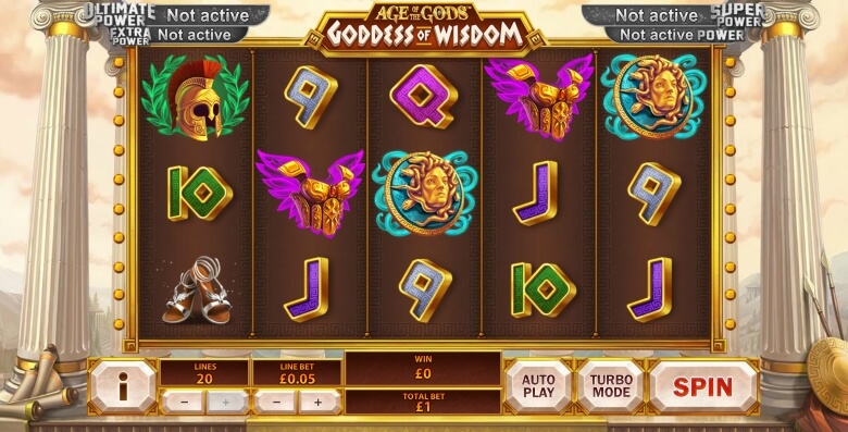 Age of the Gods: Goddess of Wisdom by Playtech