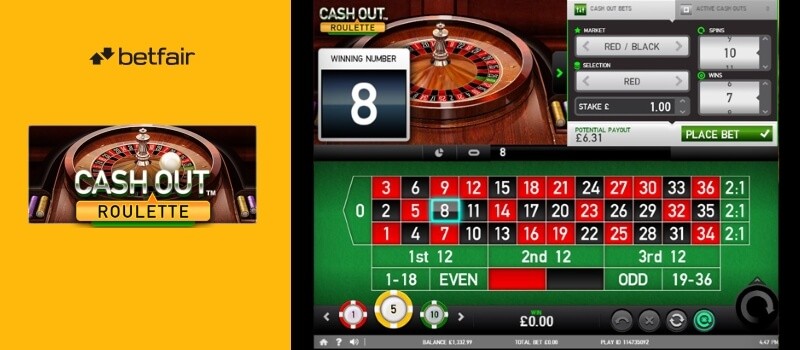 NEW Cash Out Roulette at Betfair Image