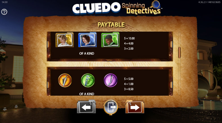 Cluedo Spinning Detectives - Online Slot