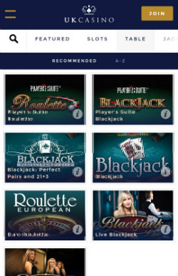 UK Casino Mobile - Casino Rewards